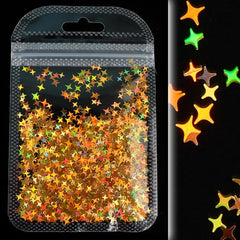 Y2K Star Nail Sequins Holographic Glitter Flakes Nail Art Accessories