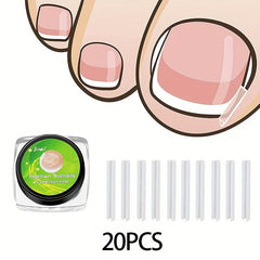 20 Pcs Ingrown Toenail Corrector Strips Foot Corrector Brace Nail Art Sets