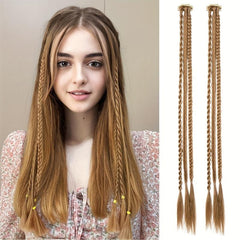 Braid Clip In Hair Extensions Long Ponytail Hairpieces