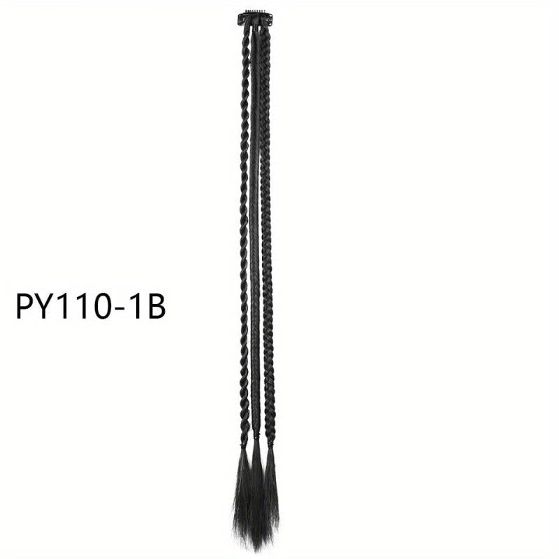 Braid Clip In Hair Extensions Long Ponytail Hairpieces