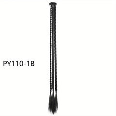 Braid Clip In Hair Extensions Long Ponytail Hairpieces