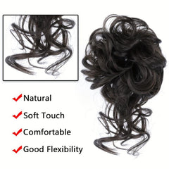 Messy Hair Bun Hairpiece Curly Updo Scrunchies Chignon Hairpieces