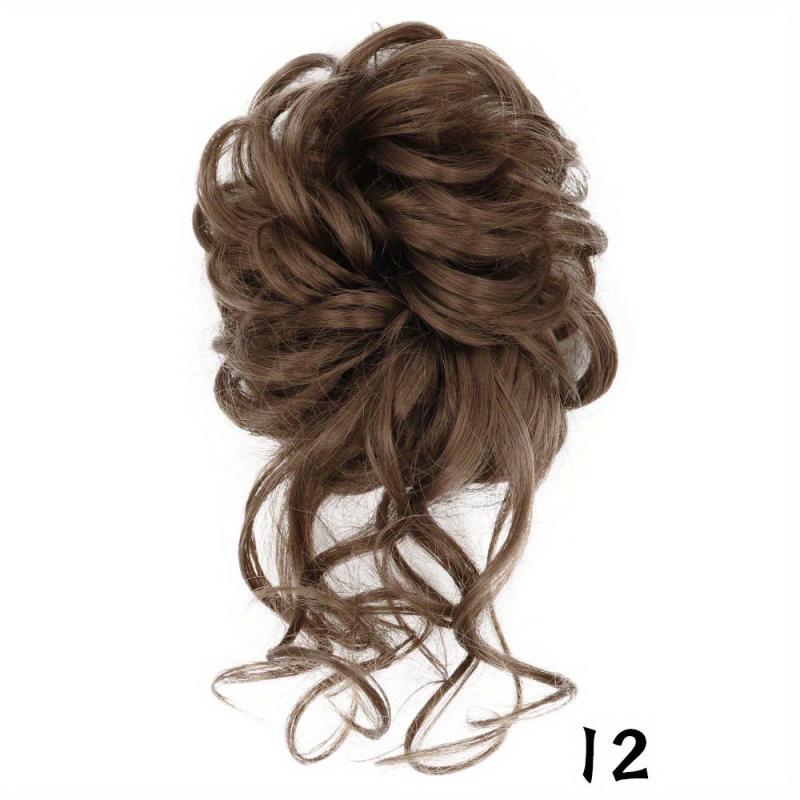 Messy Hair Bun Hairpiece Curly Updo Scrunchies Chignon Hairpieces