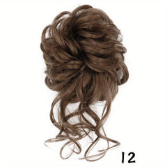Messy Hair Bun Hairpiece Curly Updo Scrunchies Chignon Hairpieces