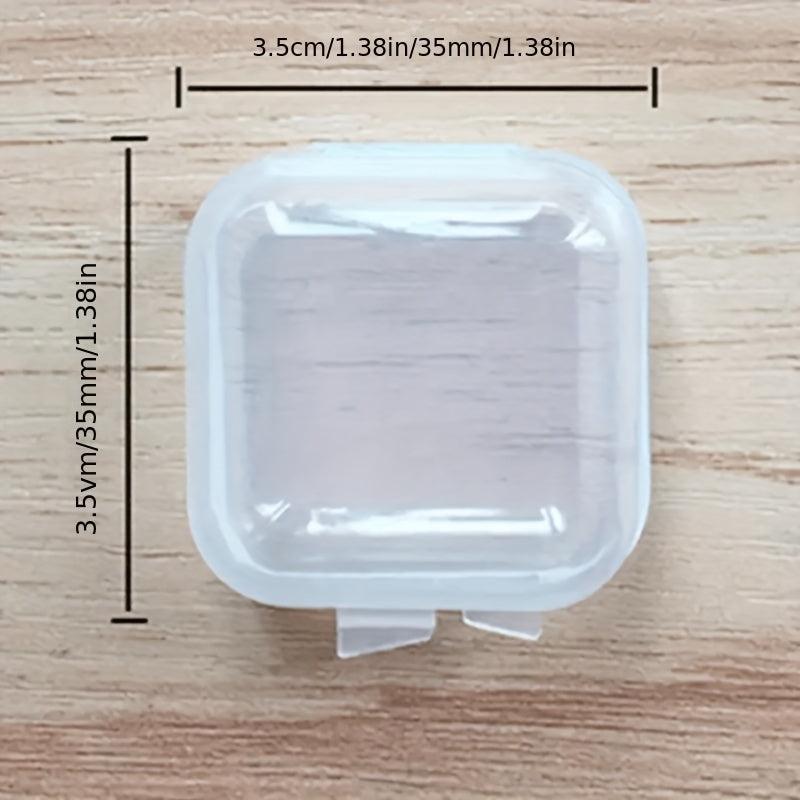 10 Clear Plastic Mini Boxes for Jewelry Earplugs Pills and More