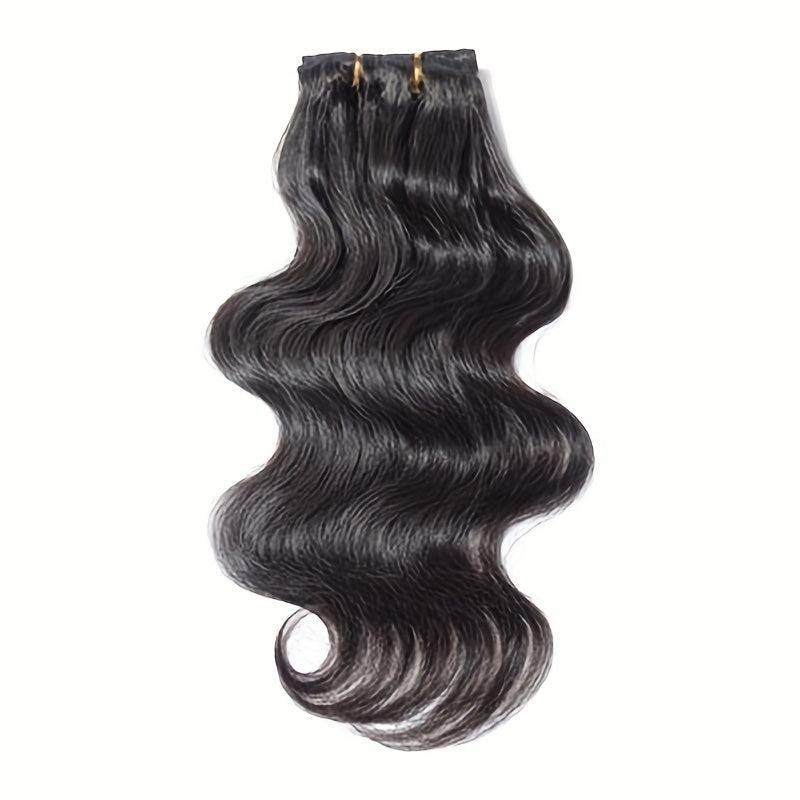 8pcs Body Wave Clip In Hair Extensions 100% Human Hair Double Strong Weft