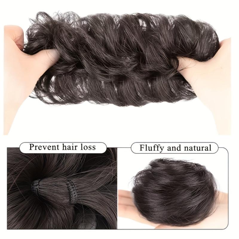 Stylish Synthetic Hairpiece for Ponytails and Scrunchies