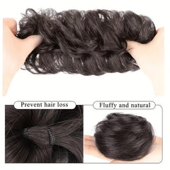 Stylish Synthetic Hairpiece for Ponytails and Scrunchies