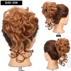 Messy Bun Hair Piece Synthetic Wavy Curly Chignon Ponytail