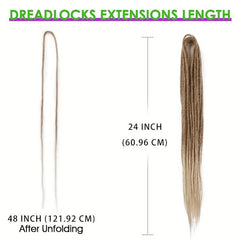 10 Strands 60-96cm Double Ended Dreadlock Extensions for Women