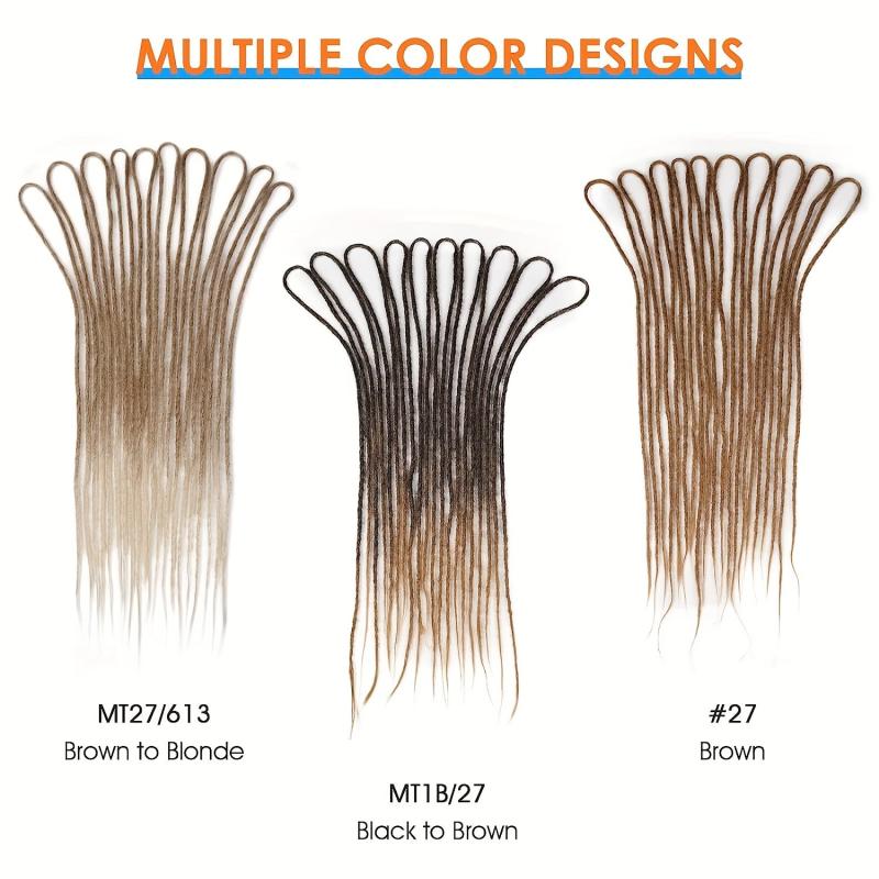 10 Strands 60-96cm Double Ended Dreadlock Extensions for Women