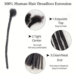 Loc Extensions Human Hair For Men Women 10 Strands 0 Width 100 Full Permanent