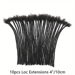 Loc Extensions Human Hair For Men Women 10 Strands 0 Width 100 Full Permanent
