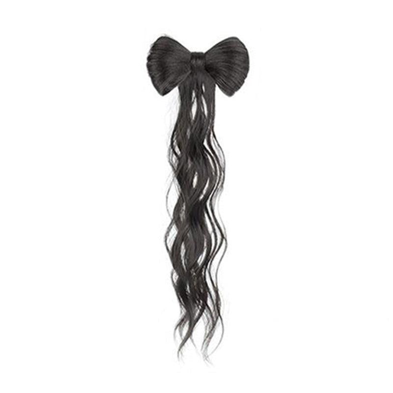 Bowknot Hair Bun Claw Hair Bun Synthetic Clip In Hair Extensions