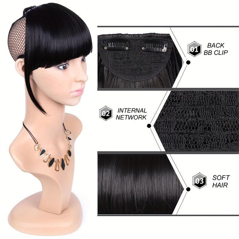 Long Hair Bangs & Sideburns Clip In Extensions