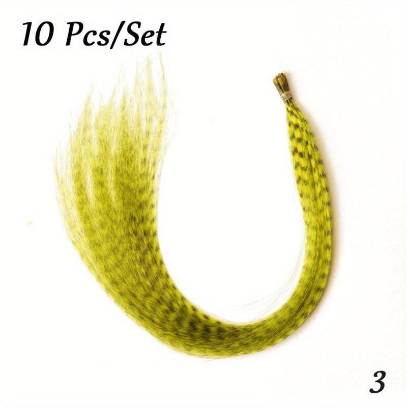 50Pcs Multicolor Feather Hair Extensions Party Hair Accessories
