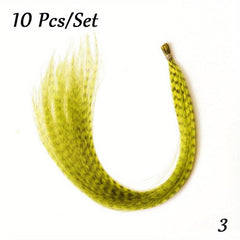 50Pcs Multicolor Feather Hair Extensions Party Hair Accessories