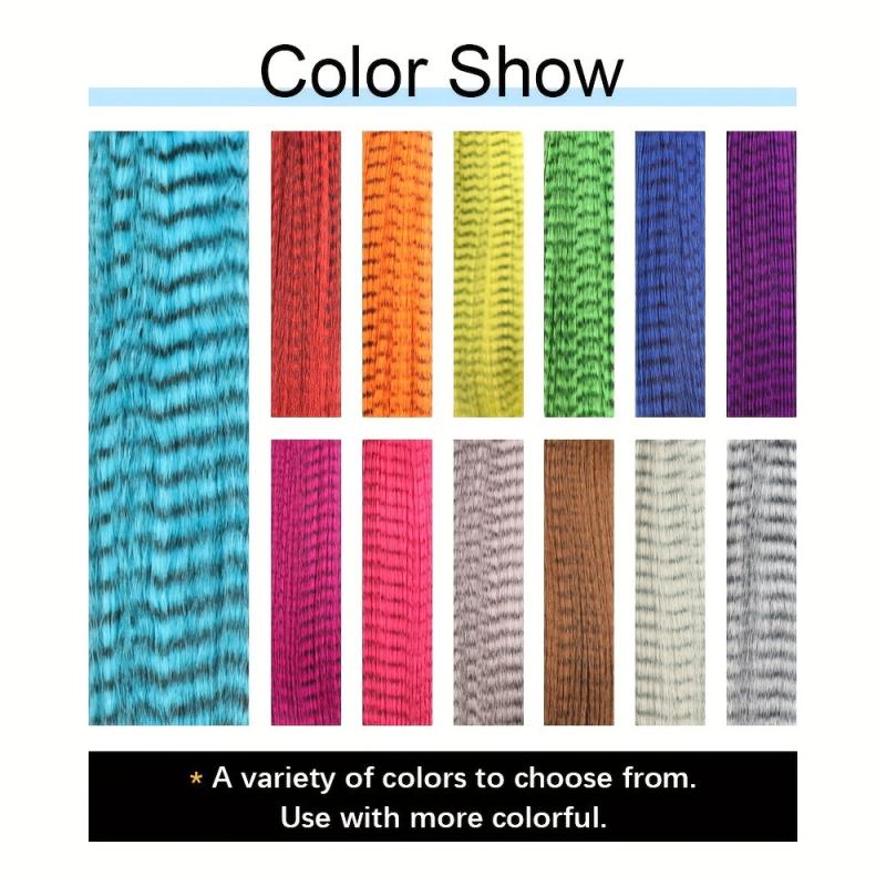 50Pcs Multicolor Feather Hair Extensions Party Hair Accessories