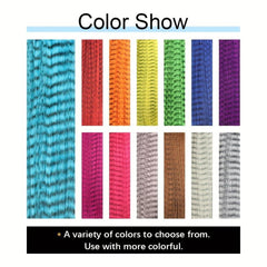 50Pcs Multicolor Feather Hair Extensions Party Hair Accessories