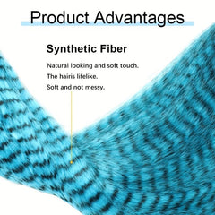 50Pcs Multicolor Feather Hair Extensions Party Hair Accessories