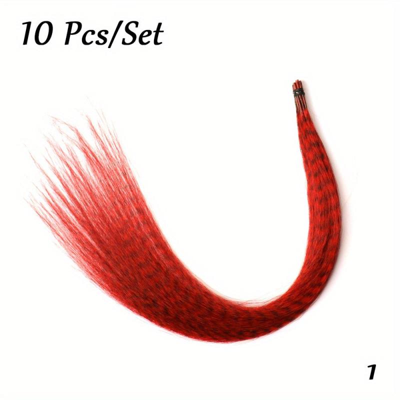 50Pcs Multicolor Feather Hair Extensions Party Hair Accessories
