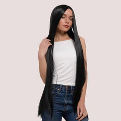 Extra Long Straight Cosplay Wig Natural Synthetic