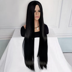 Extra Long Straight Cosplay Wig Natural Synthetic