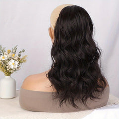 35 56 Cm Body Wave Ponytail Extensions Brown Mix Pale Golden Hair Extensions