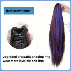 Long Straight Ponytail Extensions Synthetic Clip In Hair Extensions