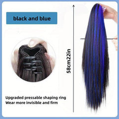 Long Straight Ponytail Extensions Synthetic Clip In Hair Extensions
