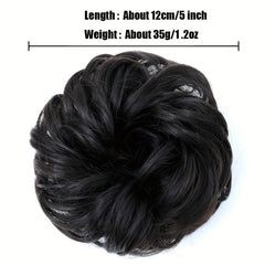 Short Curly Wave Synthetic Hair Buns for Women