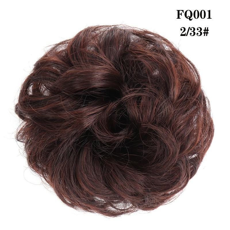 Short Curly Wave Synthetic Hair Buns for Women