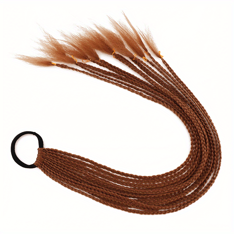 60 96 Cm Colored Gradient Braids Ponytail Hair Extension