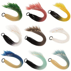 60 96 Cm Colored Gradient Braids Ponytail Hair Extension