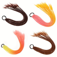 60 96 Cm Colored Gradient Braids Ponytail Hair Extension