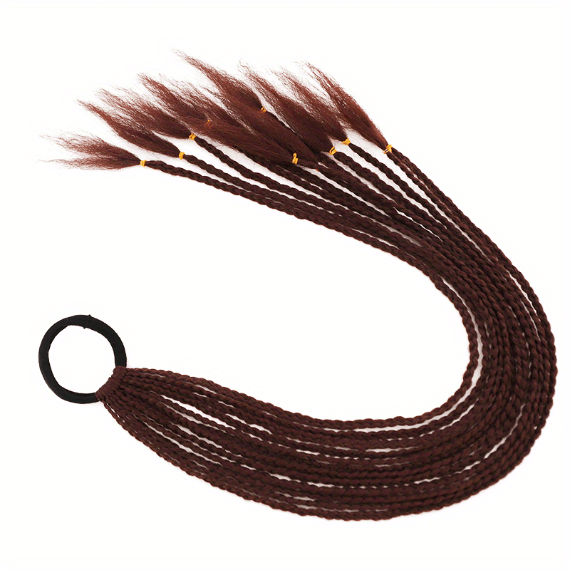 60 96 Cm Colored Gradient Braids Ponytail Hair Extension