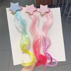 Princess Rainbow Ponytail Hair Extension Clip