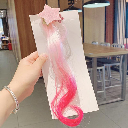 Princess Rainbow Ponytail Hair Extension Clip