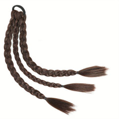 Synthetic Braids Ponytail Elastic Hair Rope Natural Look Daily Use
