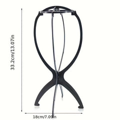 3pack Collapsible Wig Head Stands Portable Wig Holders