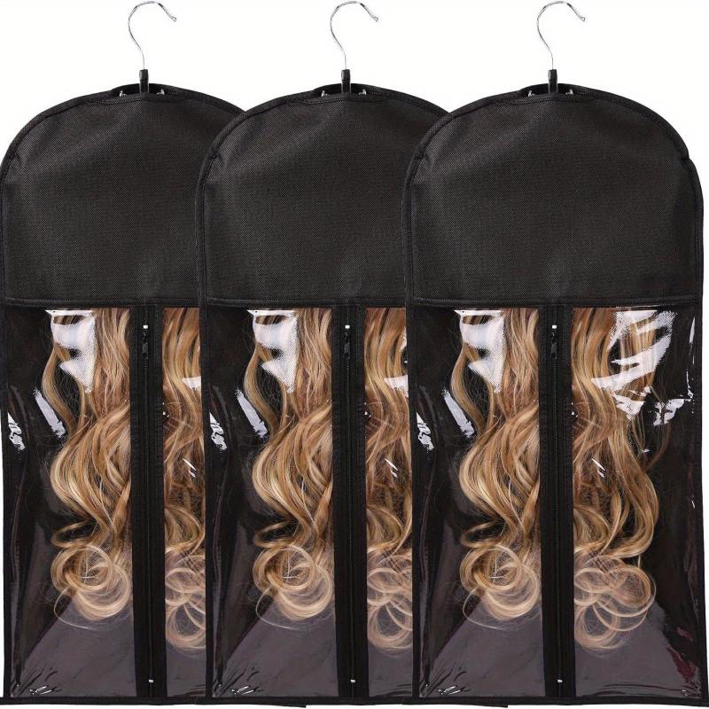 Satin Hair Extension Storage Bag & Hanger - Travel Friendly