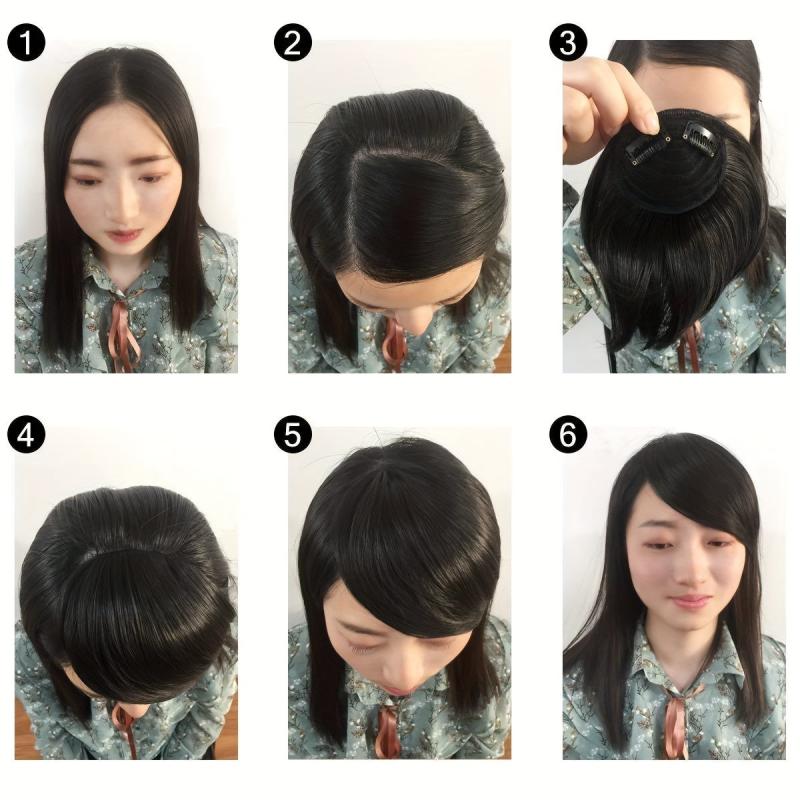 Synthetic Side Hair Bangs Clip-In One Piece for Women