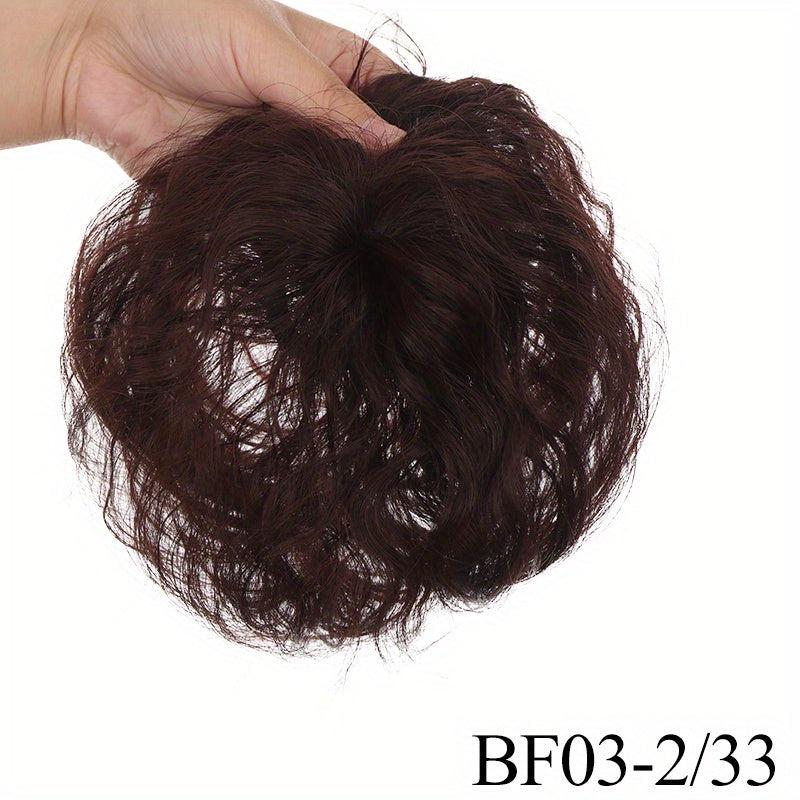 Fluffy Wavy Curly Hair Topper Synthetic Fiber Hair Piece for Volume