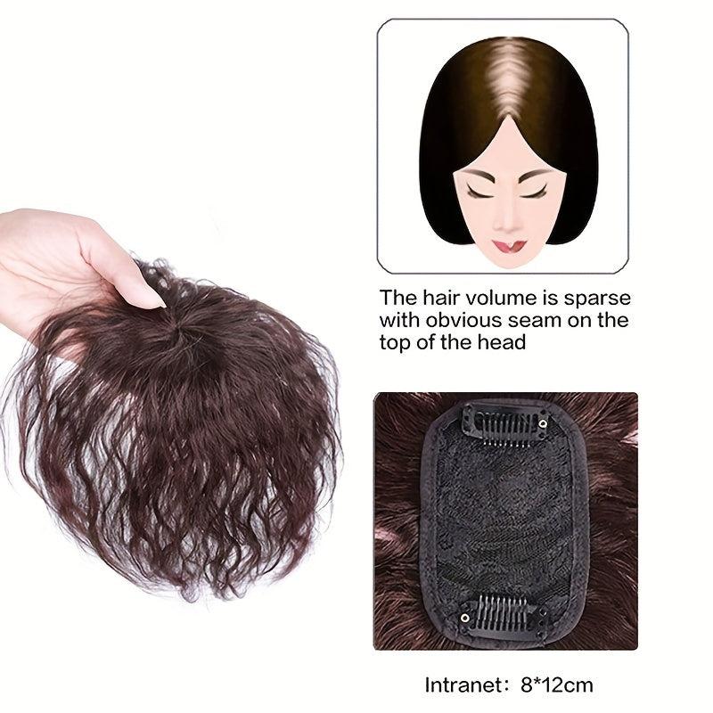 Fluffy Wavy Curly Hair Topper Synthetic Fiber Hair Piece for Volume
