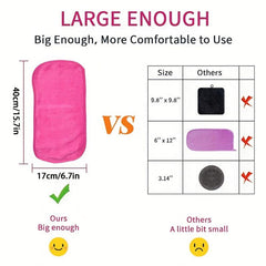1Pcs Makeup Remover Cloths Microfiber Reusable Fast Drying Washcloth Face Towels