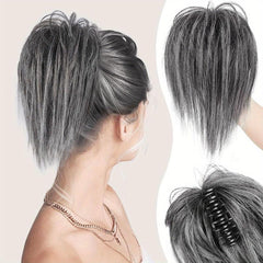 Curly Chignon Hair Bun Claw Clip Ponytail Hairpiece