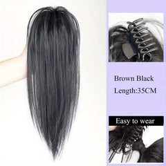 Synthetic Straight Ponytail Hairpiece Claw Ponytail Extension Brow