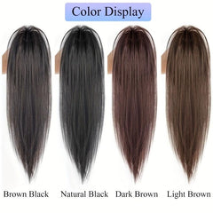 Synthetic Straight Ponytail Hairpiece Claw Ponytail Extension Brow