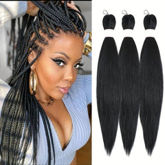 Long Braiding Hair Extensions Pre Stretched Synthetic Hair