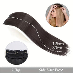 Long Straight Synthetic Clip In Hair Extensions for Daily Use